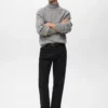 Strukturierter Rollkragenpullover