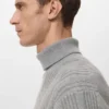 Strukturierter Rollkragenpullover