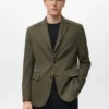 Strukturierter Slim-Fit-Blazer aus Baumwolle Strukturierter Slim-Fit-Blazer aus Baumwolle
