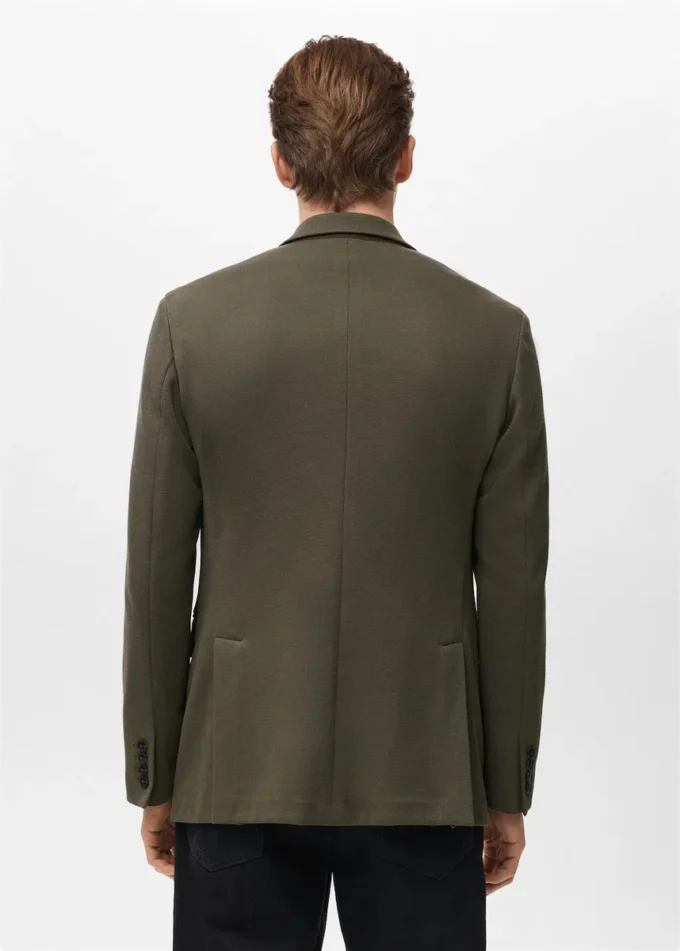 Strukturierter Slim-Fit-Blazer aus Baumwolle Strukturierter Slim-Fit-Blazer aus Baumwolle