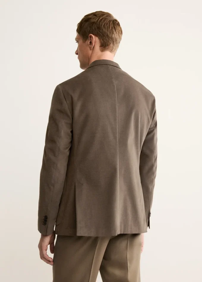 Strukturierter Slim-Fit-Blazer aus Baumwolle Strukturierter Slim-Fit-Blazer aus Baumwolle