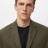 Strukturierter Slim-Fit-Blazer aus Baumwolle Strukturierter Slim-Fit-Blazer aus Baumwolle