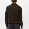 Strukturierter Strickcardigan mit Reißverschluss Strukturierter Strickcardigan mit Reißverschluss