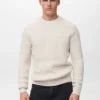 Strukturierter Strickpullover