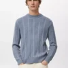Strukturierter Strickpullover