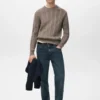 Strukturierter Strickpullover