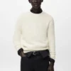 Strukturierter Strickpullover aus 100 % Baumwolle