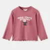 Strukturiertes, besticktes T-Shirt Strukturiertes, besticktes T-Shirt