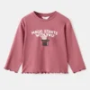 Strukturiertes, besticktes T-Shirt Strukturiertes, besticktes T-Shirt