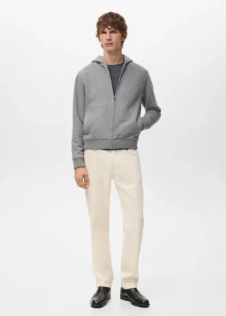 Strukturiertes Kapuzensweatshirt