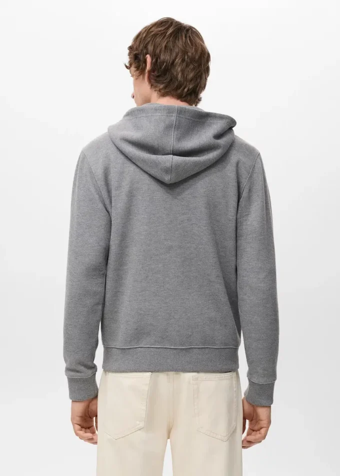 Strukturiertes Kapuzensweatshirt Strukturiertes Kapuzensweatshirt
