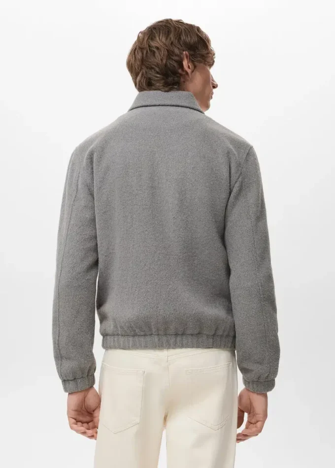 Strukturiertes Sweatshirt mit Reißverschluss Strukturiertes Sweatshirt mit Reißverschluss