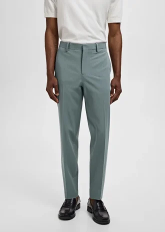 Super-Slim-Fit-Anzughose aus Stretchmaterial