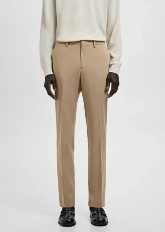 Super-Slim-Fit-Anzughose aus Stretchmaterial