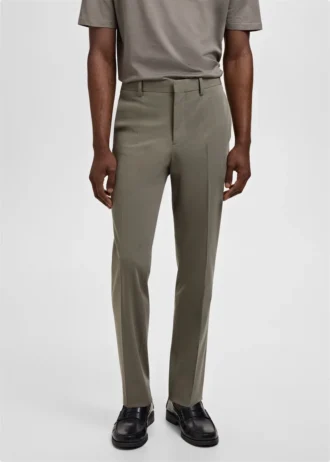 Super-Slim-Fit-Anzughose aus Stretchmaterial