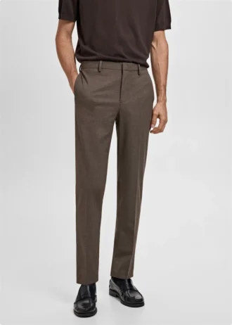 Super-Slim-Fit-Anzughose aus Stretchmaterial