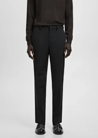 Super-Slim-Fit-Anzughose aus Stretchmaterial