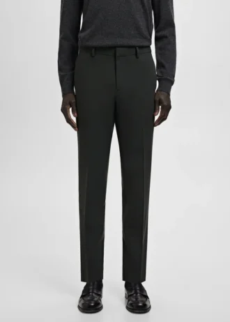 Super-Slim-Fit-Anzughose aus Stretchmaterial