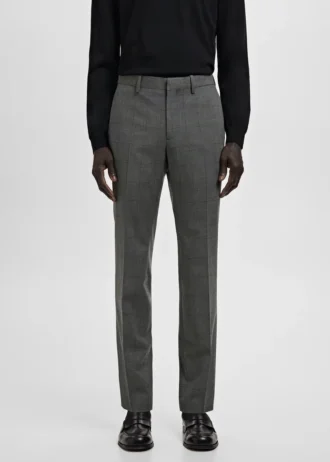 Super-Slim-Fit-Anzughose aus Stretchmaterial