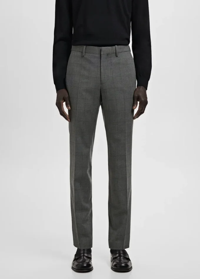 Super-Slim-Fit-Anzughose aus Stretchmaterial
