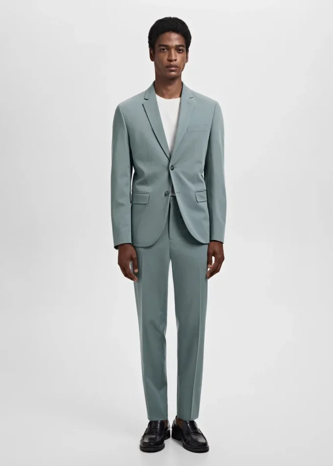 Super-Slim-Fit-Anzughose aus Stretchmaterial Super-Slim-Fit-Anzughose aus Stretchmaterial