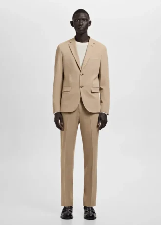 Super-Slim-Fit-Anzughose aus Stretchmaterial