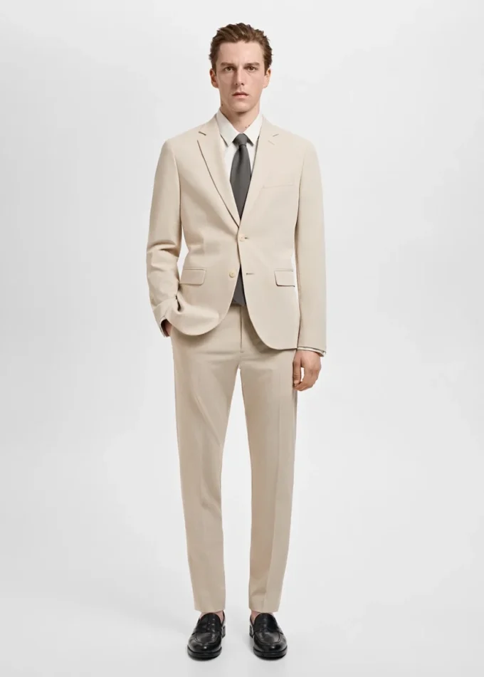Super-Slim-Fit-Anzughose aus Stretchmaterial Super-Slim-Fit-Anzughose aus Stretchmaterial
