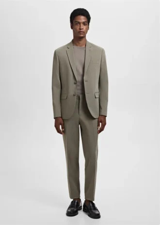 Super-Slim-Fit-Anzughose aus Stretchmaterial
