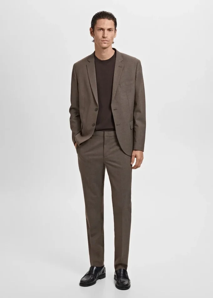 Super-Slim-Fit-Anzughose aus Stretchmaterial Super-Slim-Fit-Anzughose aus Stretchmaterial