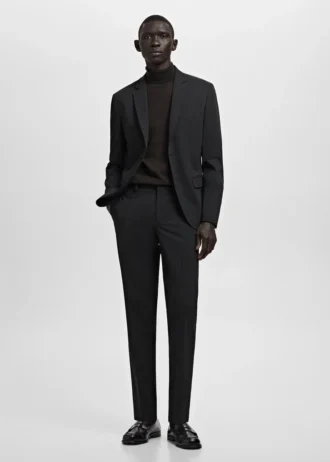 Super-Slim-Fit-Anzughose aus Stretchmaterial