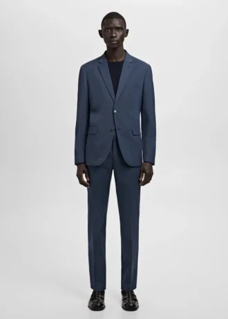 Super-Slim-Fit-Anzughose aus Stretchmaterial