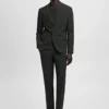 Super-Slim-Fit-Anzughose aus Stretchmaterial
