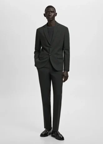 Super-Slim-Fit-Anzughose aus Stretchmaterial