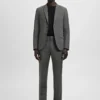 Super-Slim-Fit-Anzughose aus Stretchmaterial