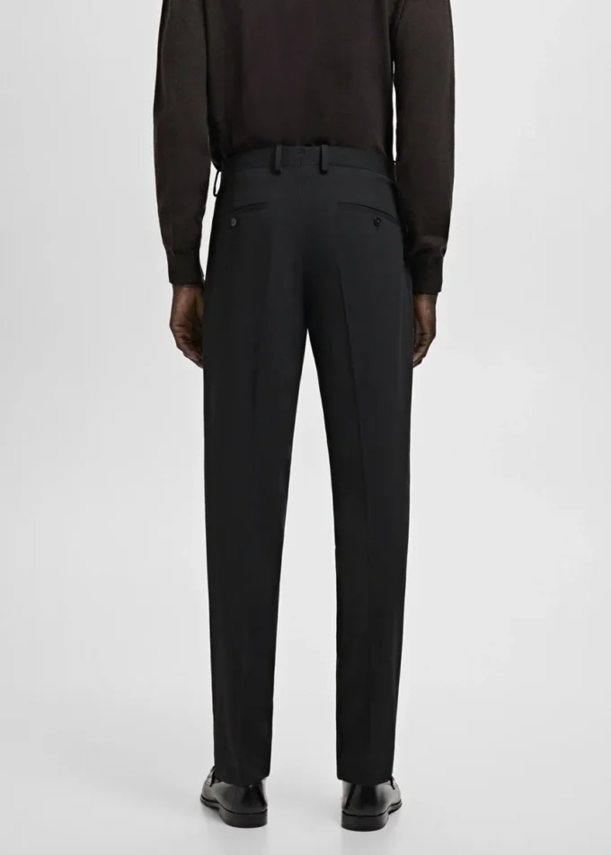 Super-Slim-Fit-Anzughose aus Stretchmaterial