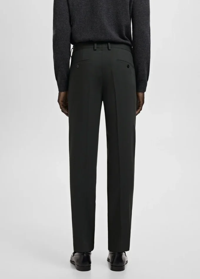 Super-Slim-Fit-Anzughose aus Stretchmaterial