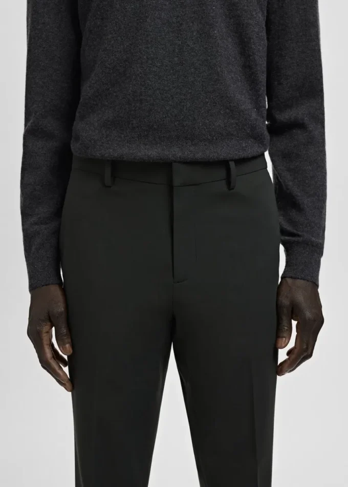 Super-Slim-Fit-Anzughose aus Stretchmaterial