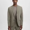 Super-Slim-Fit-Anzugjacke aus Stretchmaterial Super-Slim-Fit-Anzugjacke aus Stretchmaterial