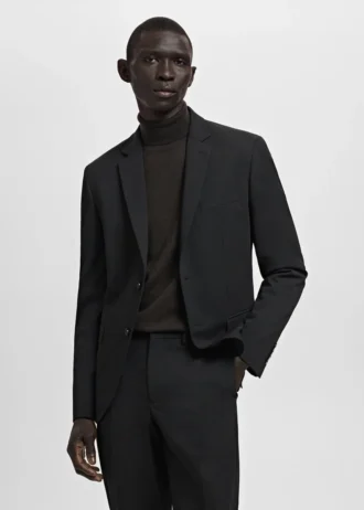 Super-Slim-Fit-Anzugjacke aus Stretchmaterial