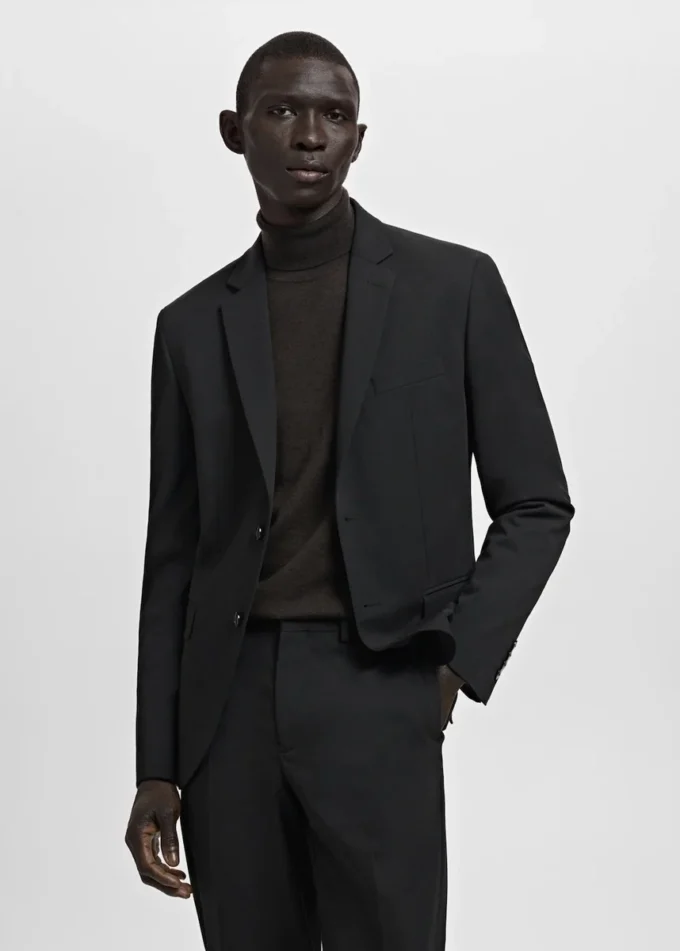 Super-Slim-Fit-Anzugjacke aus Stretchmaterial Super-Slim-Fit-Anzugjacke aus Stretchmaterial