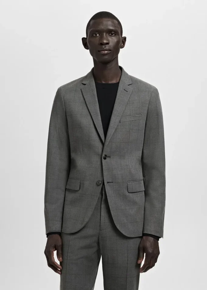 Super-Slim-Fit-Anzugjacke aus Stretchmaterial Super-Slim-Fit-Anzugjacke aus Stretchmaterial