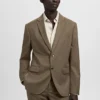 Super-Slim-Fit-Anzugjacke aus Stretchmaterial