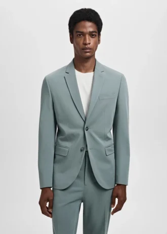 Super-Slim-Fit-Anzugjacke aus Stretchmaterial