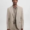 Super-Slim-Fit-Anzugjacke aus Stretchmaterial