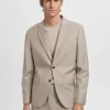 Super-Slim-Fit-Anzugjacke aus Stretchmaterial