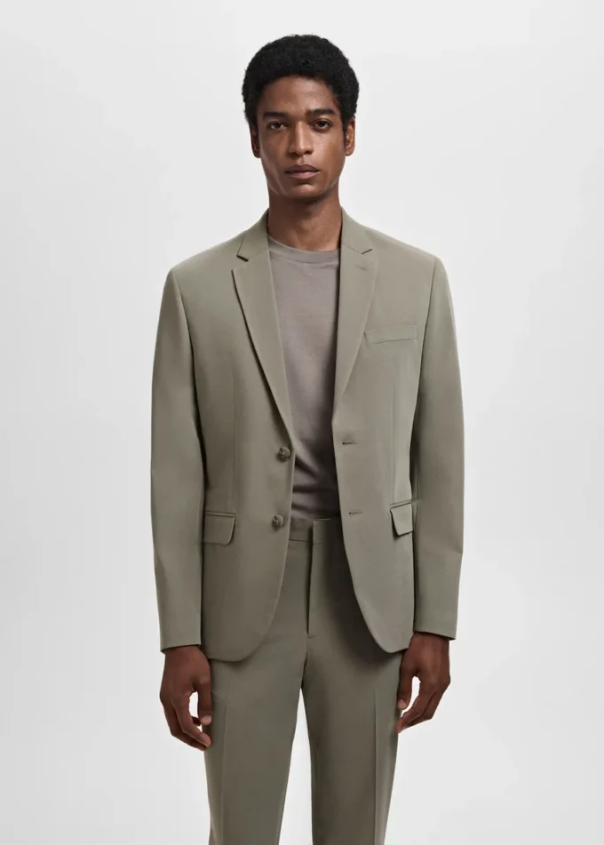 Super-Slim-Fit-Anzugjacke aus Stretchmaterial Super-Slim-Fit-Anzugjacke aus Stretchmaterial