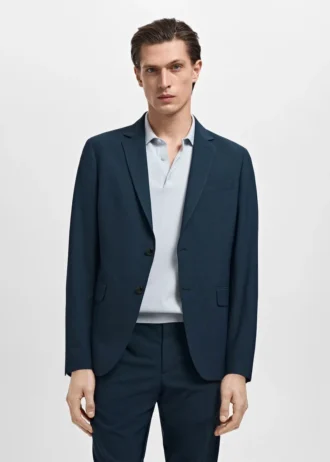 Super-Slim-Fit-Anzugjacke aus Stretchmaterial