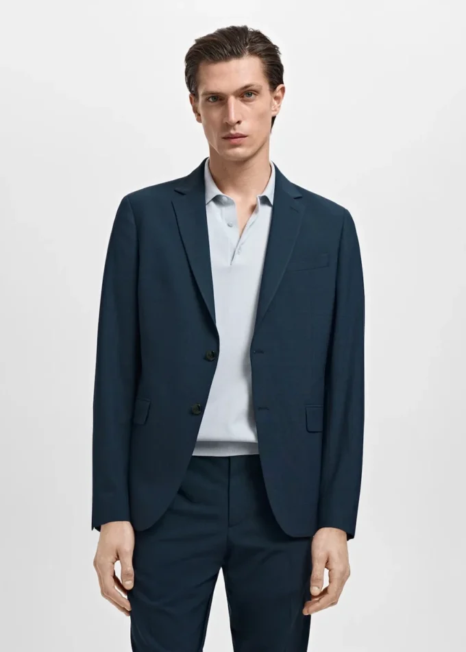 Super-Slim-Fit-Anzugjacke aus Stretchmaterial Super-Slim-Fit-Anzugjacke aus Stretchmaterial