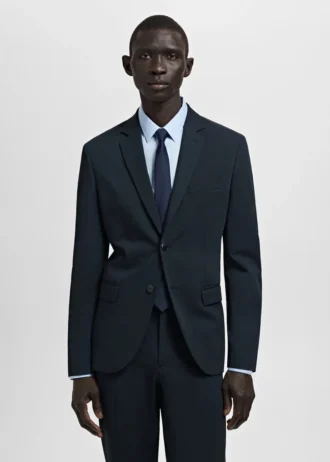 Super-Slim-Fit-Anzugjacke aus Stretchmaterial