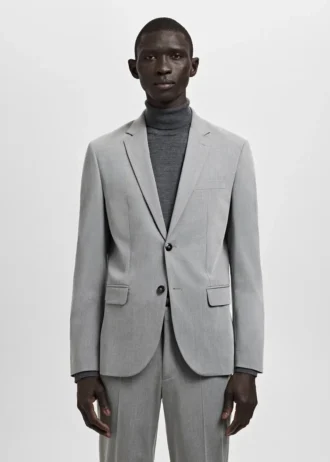 Super-Slim-Fit-Anzugjacke aus Stretchmaterial